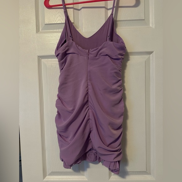 Elegant Purple Women's Dress - Picture 2 of 5